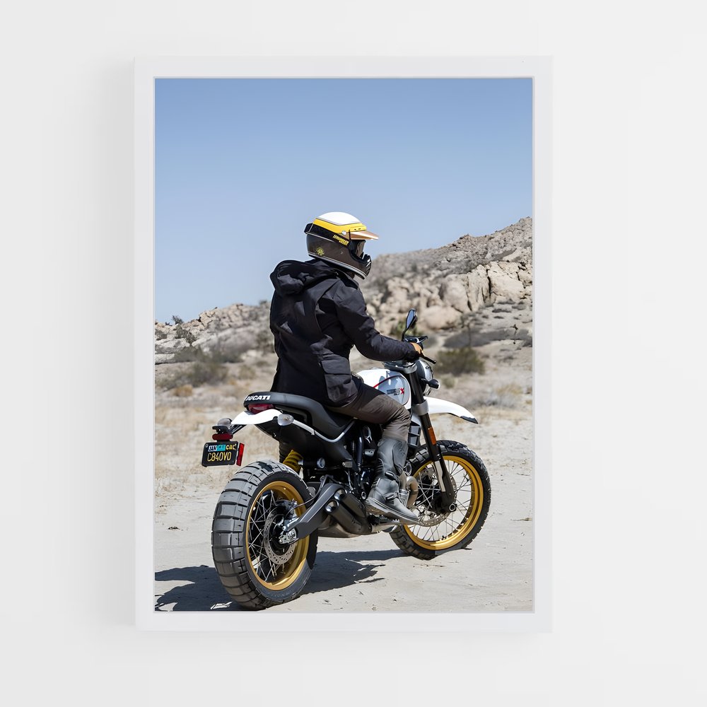 Poster Scrambler désert majestueux sled – affiche Ducati (vue 3)